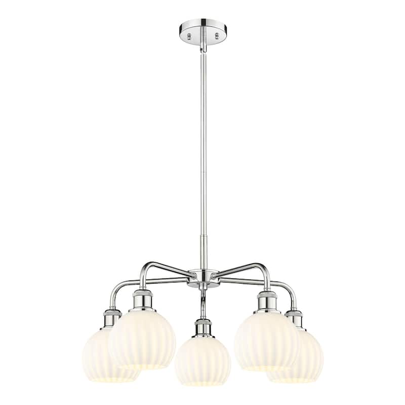 Innovations Lighting 516-5C-14-24-White Venetian-Indoor Chandelier