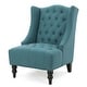preview thumbnail 8 of 16, Wingback Upholstered Chair - Contemporary Style with Practical Functionality