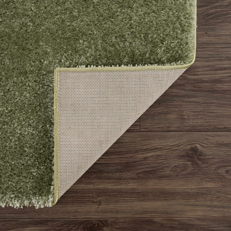 Hauteloom Heavenly Solid Shag Shaggy High Pile Area Rug