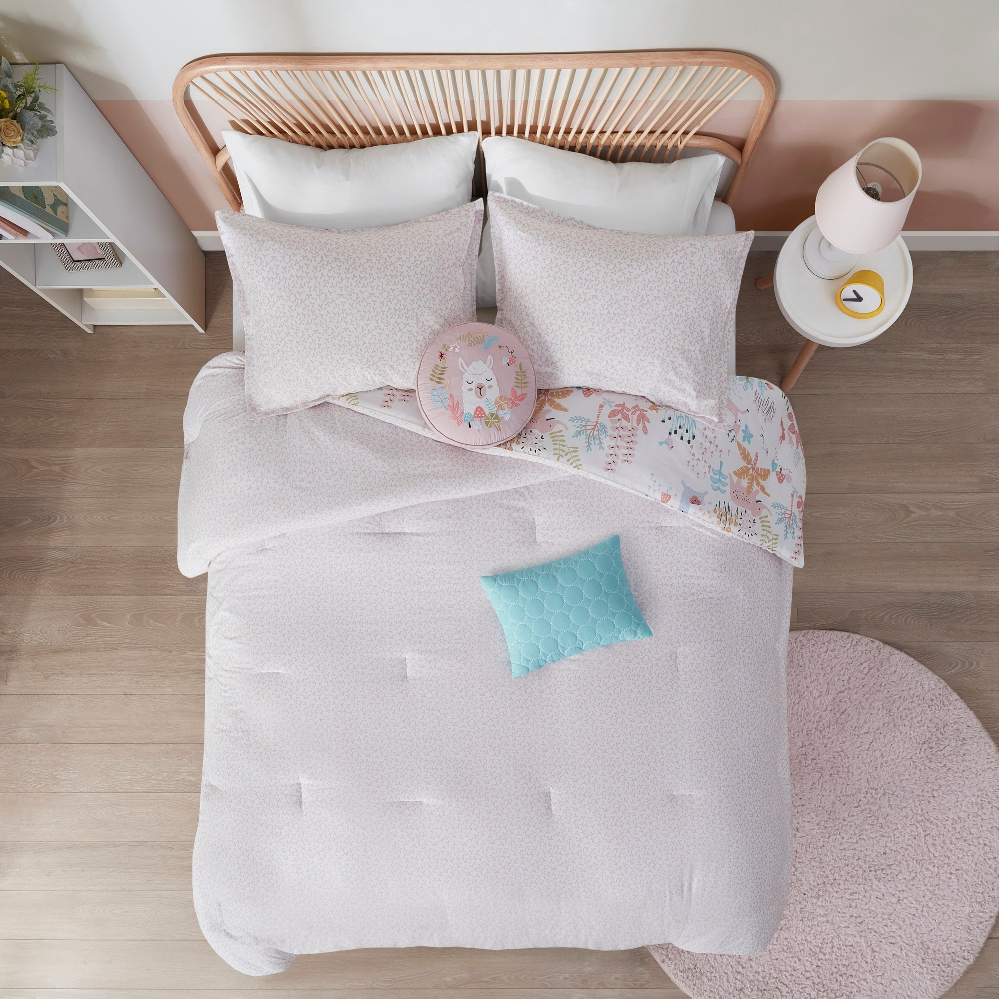 Urban Habitat Kids Kinsley Blush Woodland Animals Cotton Reversible Comforter Set On Sale Bed Bath Beyond 32761049