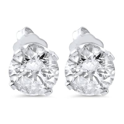 1 3/8ct Diamond Studs White Gold