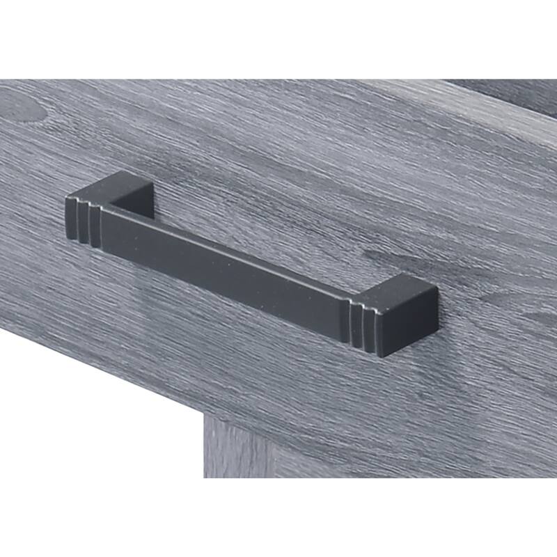 Grey Nightstand 23x22x18 Modern Bedside Table with Smooth Finish, Sturdy Build and Easy Assembly for Bedroom Essentials