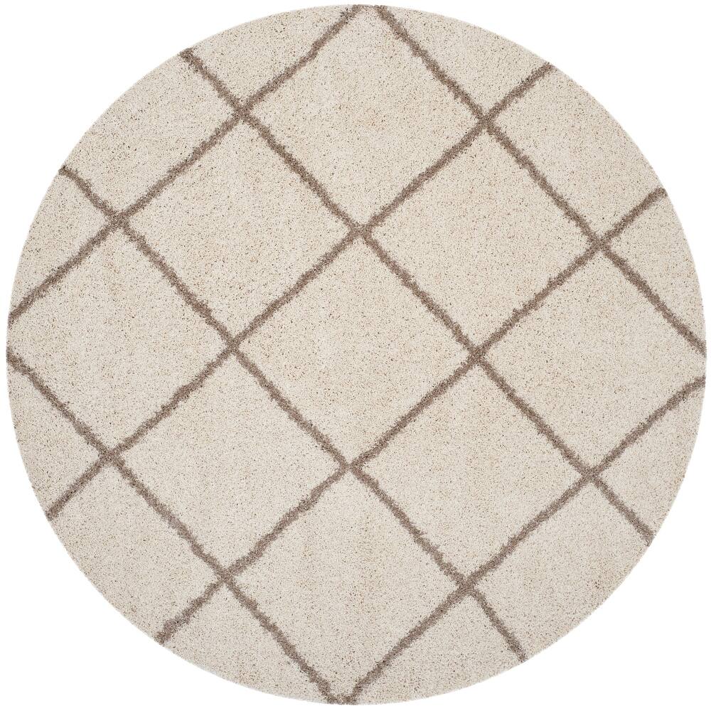 SAFAVIEH Hudson Shag Raili Diamond Trellis 2-inch Thick Rug