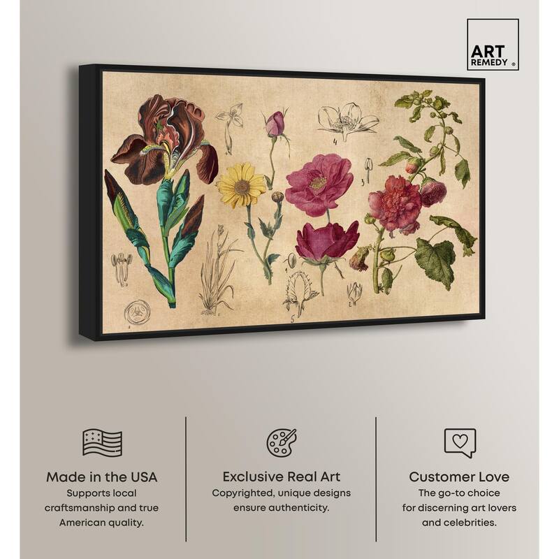 Blossoming Florals Canvas by Art Remedy