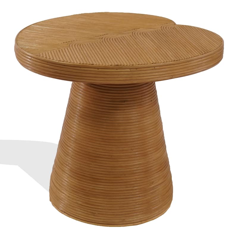 SAFAVIEH Couture Vyvianna Rattan Accent Table - 24"W x 22"D x 21"H