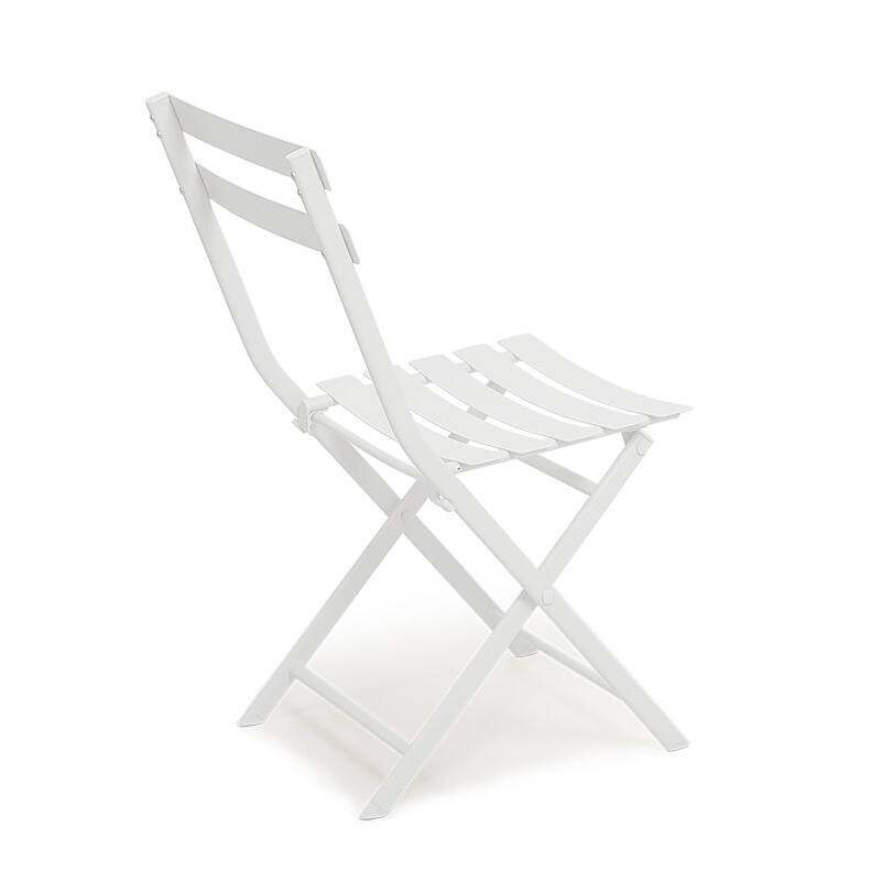 3-Piece Patio Bistro Set, Outdoor Metal Folding Conversation Set for Balcony, Cafe, Yard