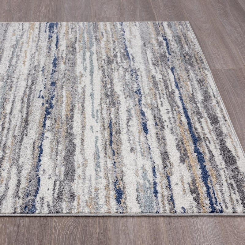Luxe Weavers Modern Abstract Stripe Area Rug