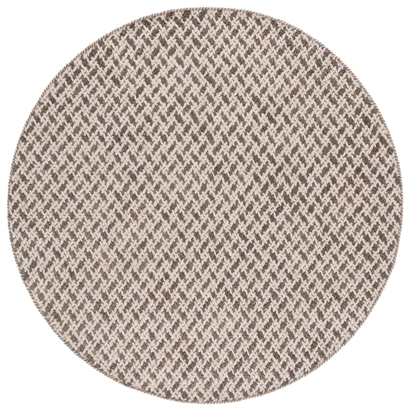 SAFAVIEH Natural Skrima Fiber Couture Wool Rug