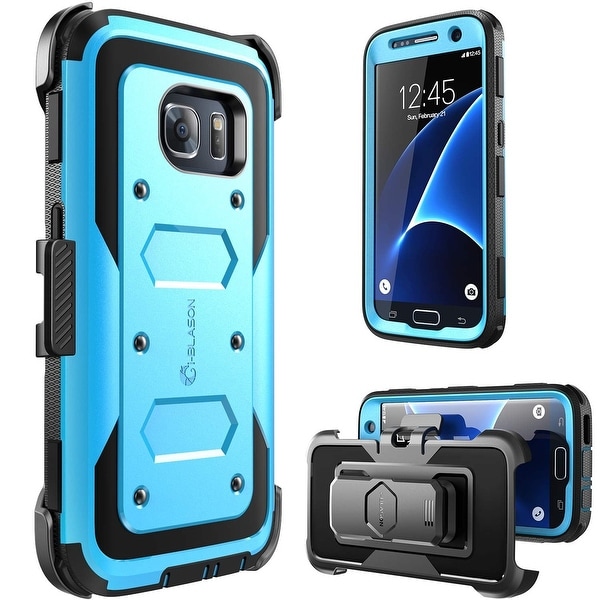 Galaxy S7 Case,Armorbox,i-Blason built in Screen Protector,for Samsung Galaxy S7 2016 Release-Blue