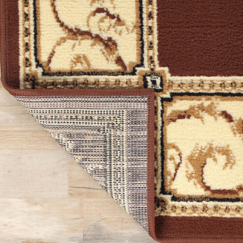 Superior Oversized Medallion Modern Bohemian Indoor Runner or Area Rug