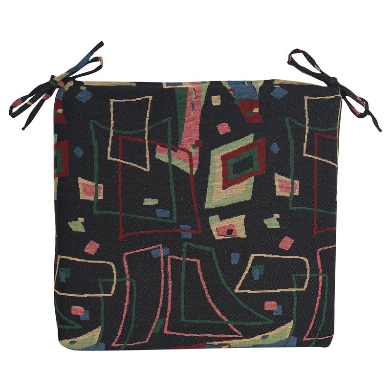 20-inch by 19-inch Tapestry Chair Cushion (Multiple Patterns, Set of 1,2, or 4) - 20 x 19