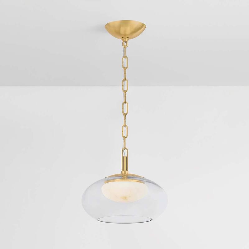 Hudson Valley Lighting 9014 Moore 12" Wide LED Pendant with Glass and