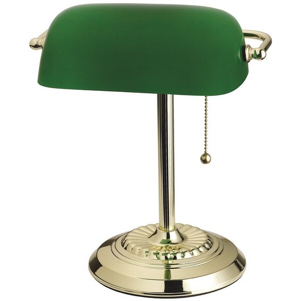 Living Accents 17466-012 Bankers Lamp, Brass