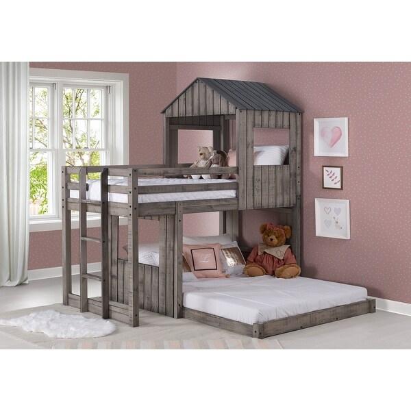 rustic loft bed