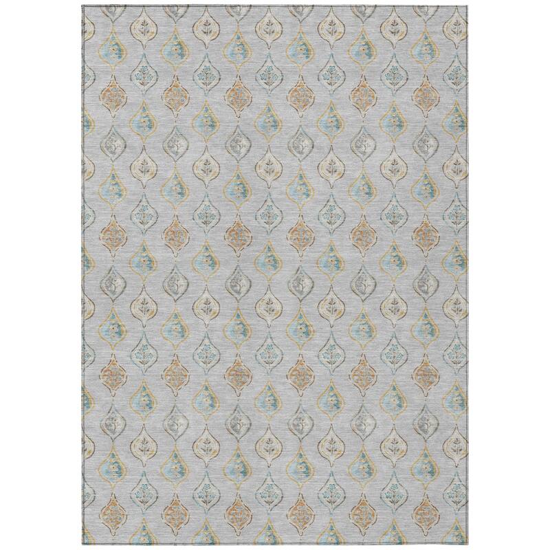 Machine Washable Indoor/ Outdoor Casual Greenwood Chantille Rug