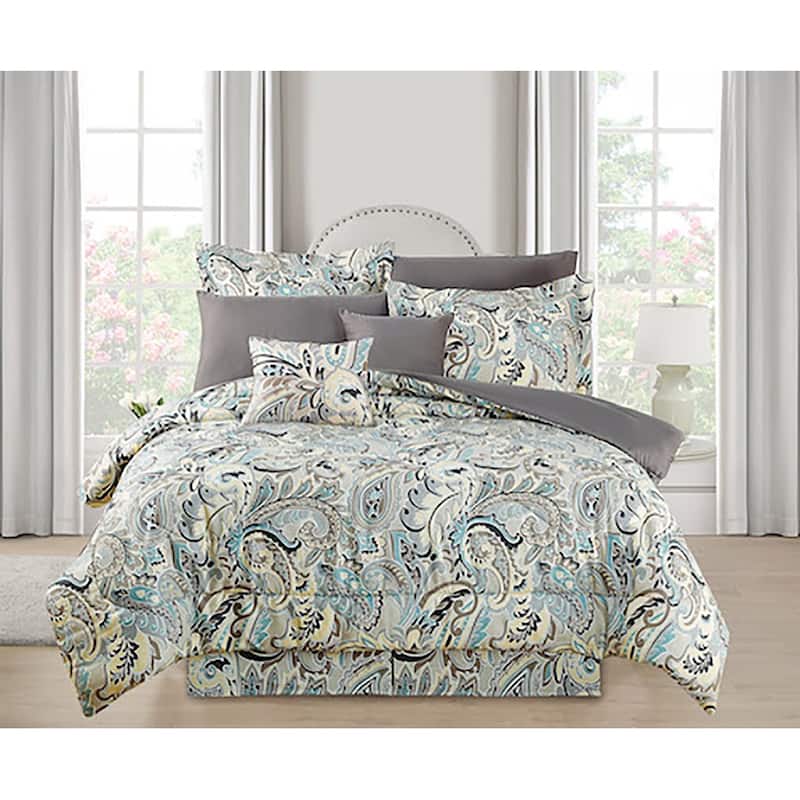Kathy Ireland 10 Piece Bed in a Bag Set - Olivia - Queen
