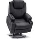 preview thumbnail 15 of 53, MCombo Electric Power Lift Recliner Chair Sofa with Massage and Heat for Elderly, 3 Positions, USB Ports, Faux Leather 7040 Black
