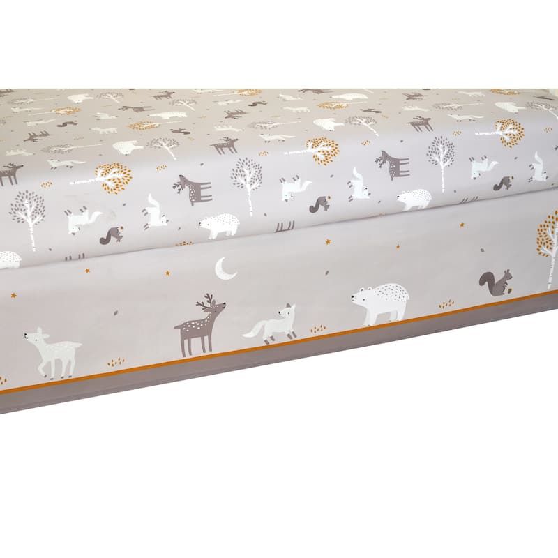 Nanshing Forest Friends 3 Piece Baby Nursery Crib Bedding Set