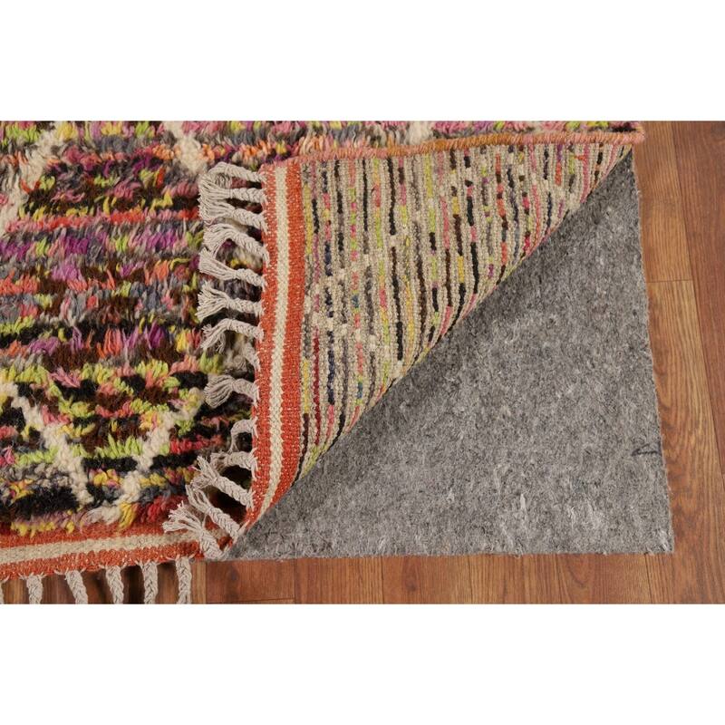 Trellis Plush Moroccan Oriental Area Rug Hand-Knotted Wool Carpet - 6'0" x 9'7"