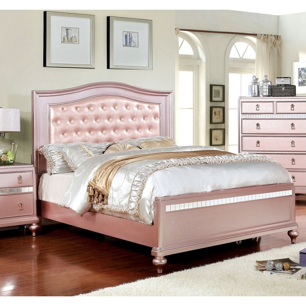 Gold sales wood headboard