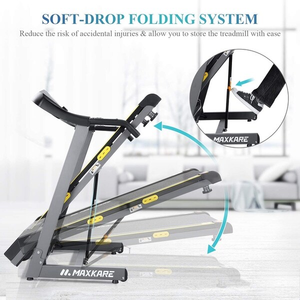 Folding Treadmill Auto Incline Running Machine Home Heavy Duty