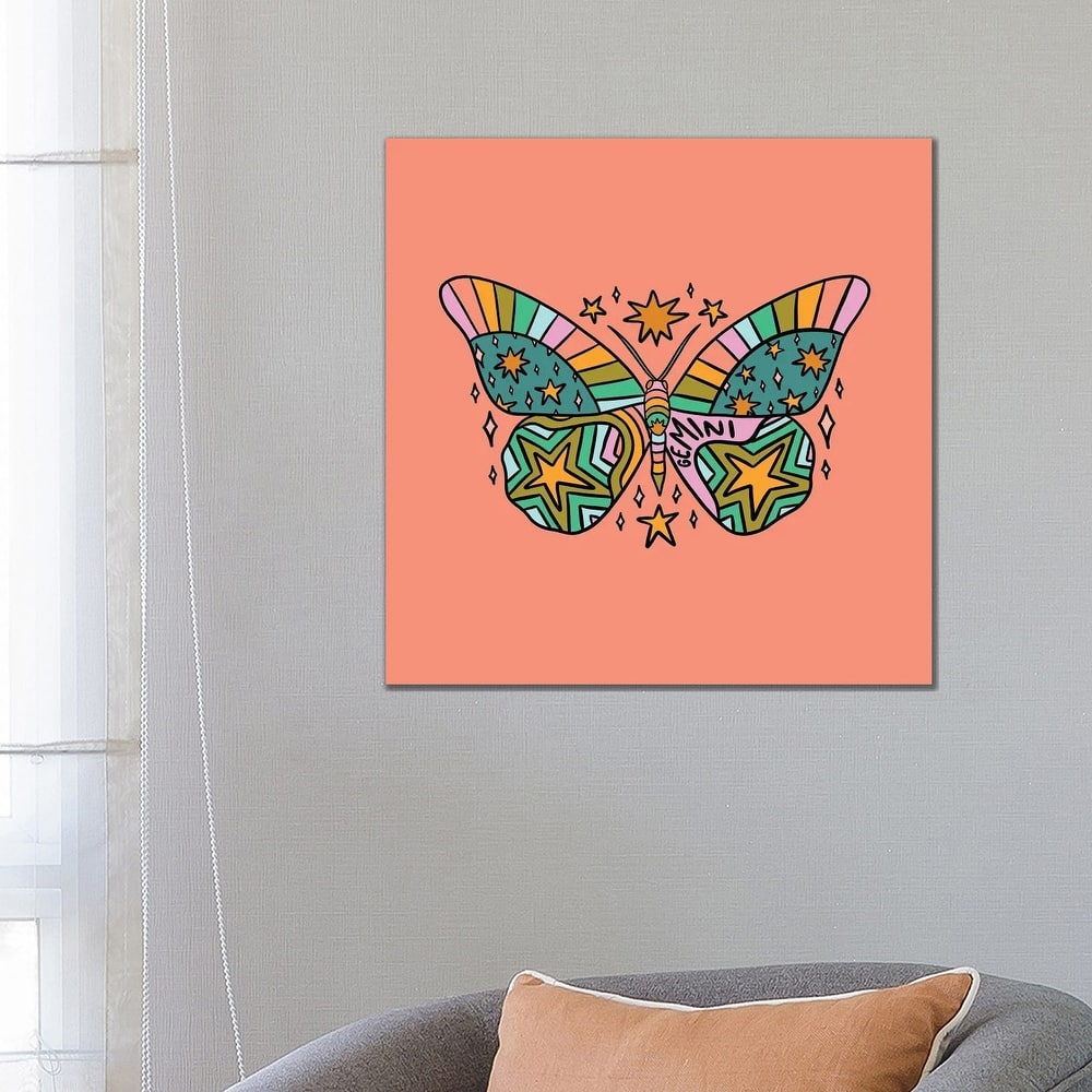 iCanvas "Gemini Butterfly" by Doodle By Meg Canvas Print