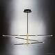 preview thumbnail 3 of 3, Luxury Modern Chandelier, 10.00H x 39.75W, with Luxe Industrial Style, Matte Black, UQL4500 by Urban Ambiance