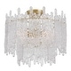 preview thumbnail 1 of 4, Crystorama Lighting Group ACK-920 Ackerly 3 Light 16" Wide Semi-Flush Aged Brass