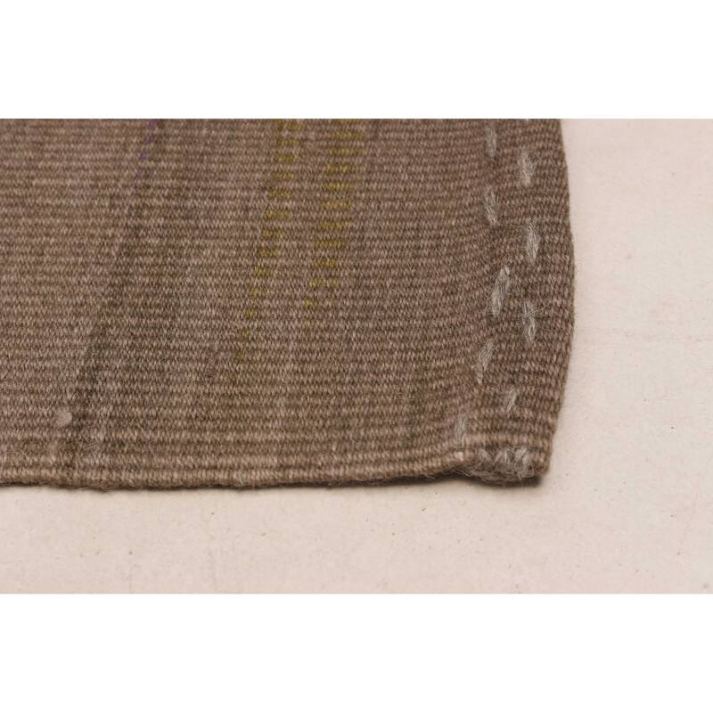 ECARPETGALLERY Flat-Weave Ankara FW Taupe Wool Kilim - 9'9 x 12'10