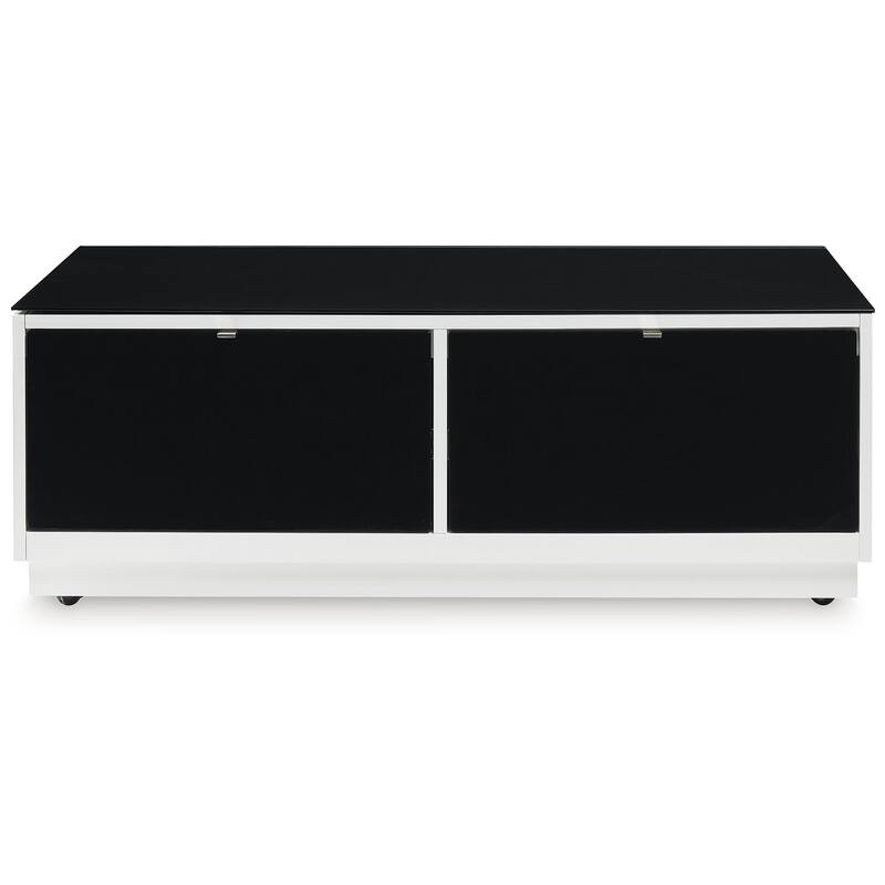 Signature Design by Ashley Gardoni White/Black Coffee Table - 47.38" W x 23.75" D x 17.13" H
