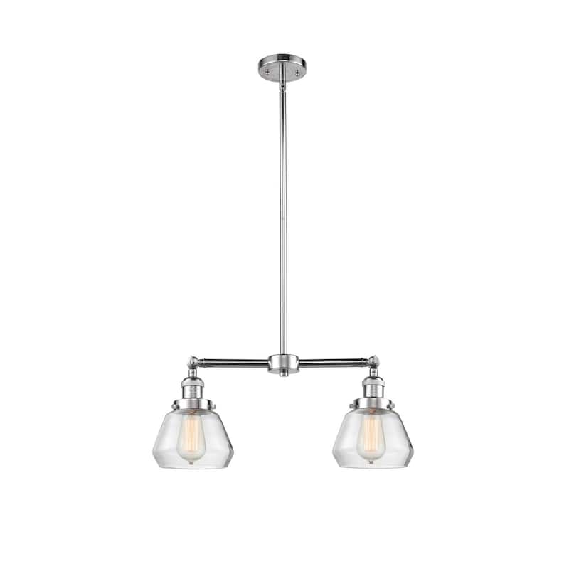 Innovations Lighting Fulton 2 Light 21" Wide Linear Chandelier