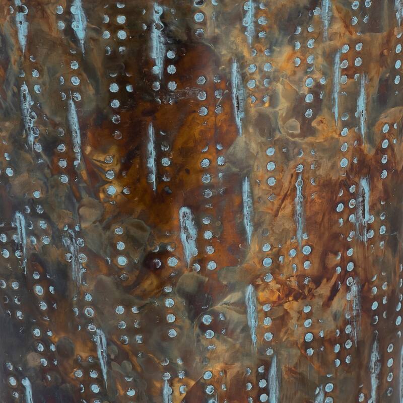 Elk Home Fowler Patinated Brass Metal 6 Inch Wide Vase