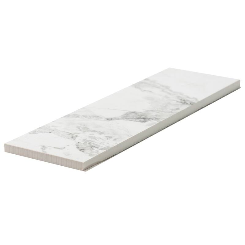 Penthouse 4x12 Polished Marble Look Porcelain Subway Tile - Floor, Wall