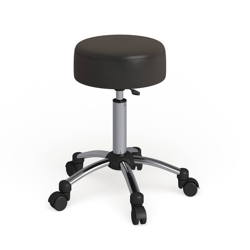 Backless Adjustable Multi-Purpose Ergonomic Stool With Chrome Base
