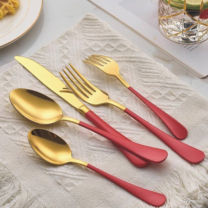 20 Piece 18/0 Stainless Steel Flatware Cutlery Set Service for 4,Mirror Finish
