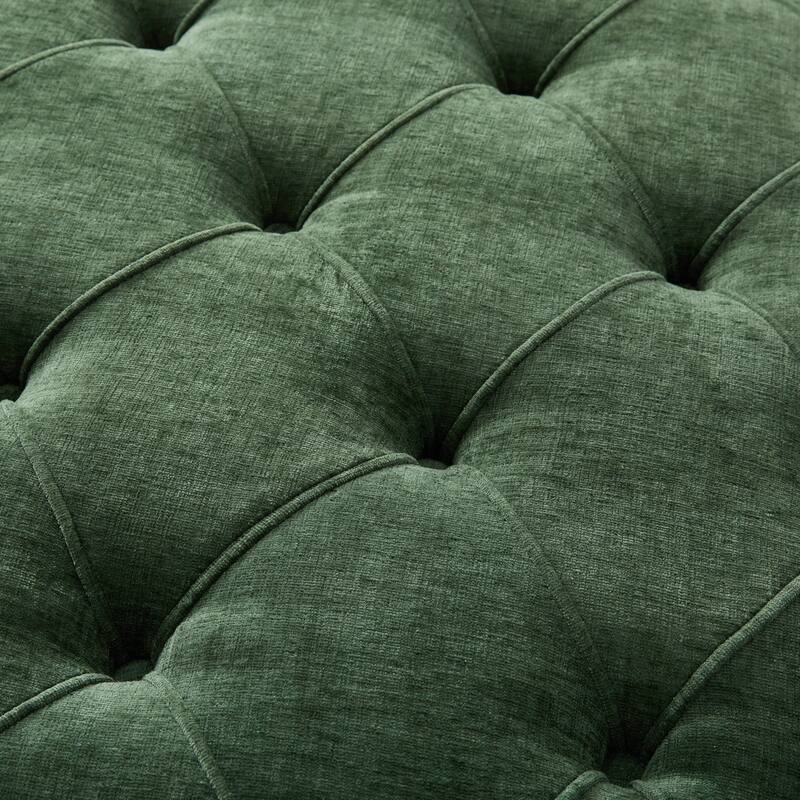 Modern Round Tufted Ottoman