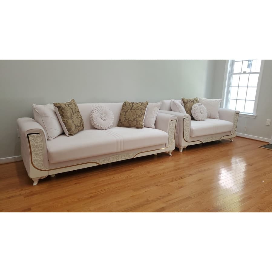 Carmen Modern One Sofa One Love Seat One Chair Living Room Set