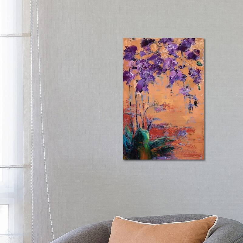 iCanvas "Purple Orchid" by Olena Bogatska Canvas Print - 26x18x1.5
