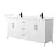 Option White / White Quartz Top / Matte Black Hardware