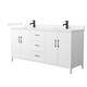 Option White / White Quartz Top / Matte Black Hardware