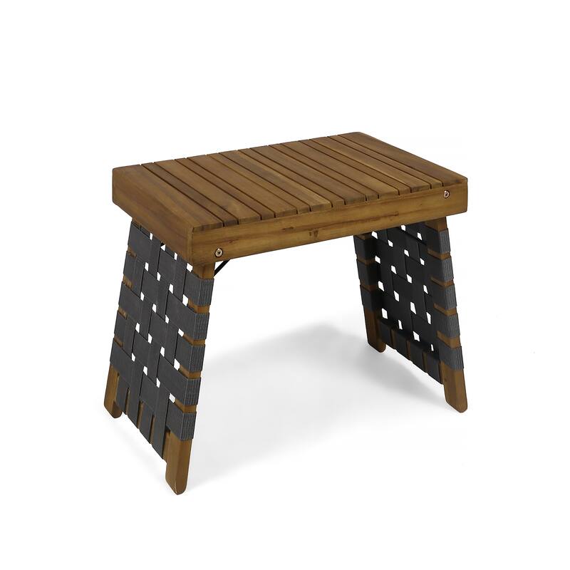 Huntsville Outdoor Acacia Wood Foldable Side Table by Christopher Knight Home