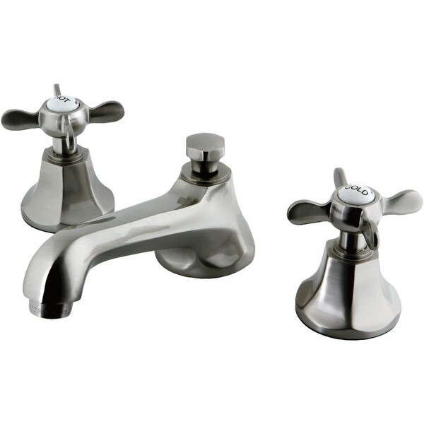 Kingston Brass KS446.BEX Essex 1.2 GPM Widespread Bathroom Faucet with Pop-Up Drain Assembly