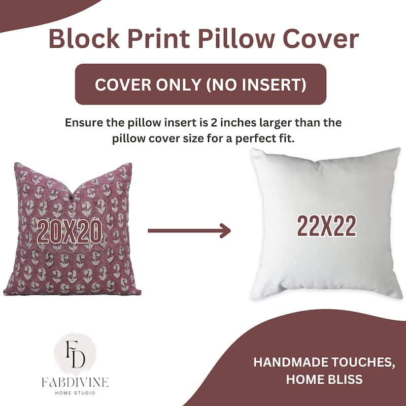 Linen Farmhouse Block print pillow Cover - Superstar
