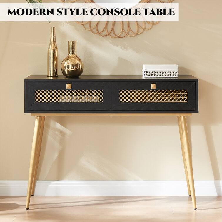 41.9'' Wood 2-Drawer Entryway Console Table
