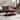 Solid Wood Oval Coffee Table with X-Shaped Base for Living Room Use