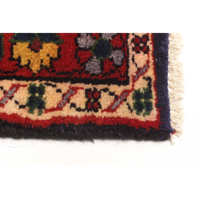 ECARPETGALLERY Hand-knotted Anadol Dark Navy Wool Rug - 2'8 x 10'2