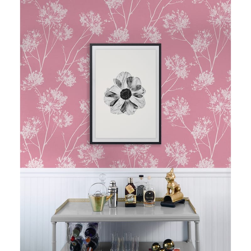 NextWall One O'Clocks Botanical Peel and Stick Removable Wallpaper