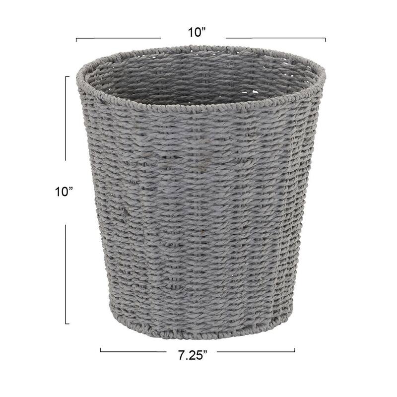Household Essentials Paper Rope Waste Basket Trash Bin