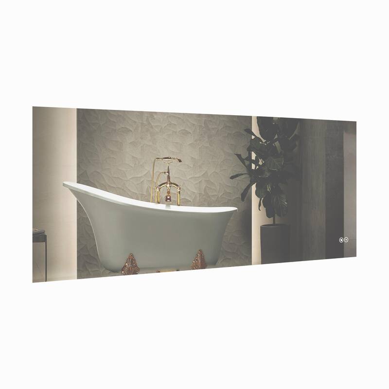 CB HOME LED Bathroom Mirror, Lighted Wall Mounted Vanity Mirror, Anti-fog, Backlit, Dimmable, Frameless, Horizontally/Vertically