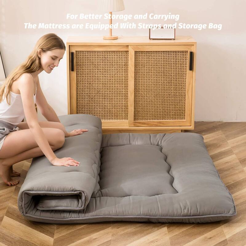 Traditional Japanese Foldable & Portable Floor Futon Mattress